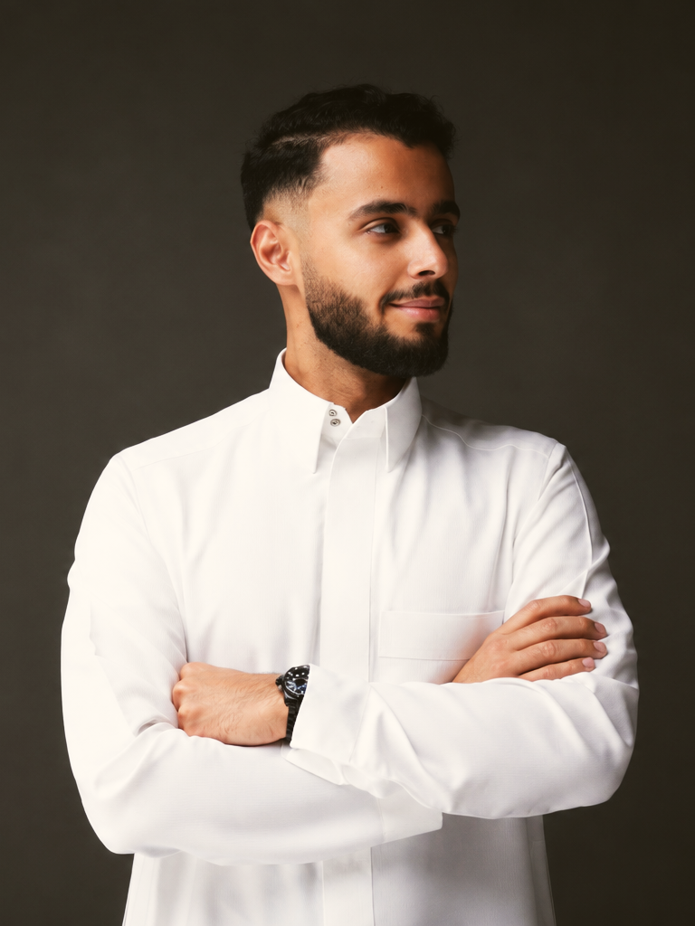 Portrait of Thamer Al-Tuwaijri on set